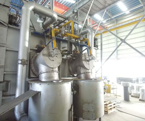 大型环保50吨双室铝熔炉全套熔铝工业炉设备定制铝合金热处理炉 工厂